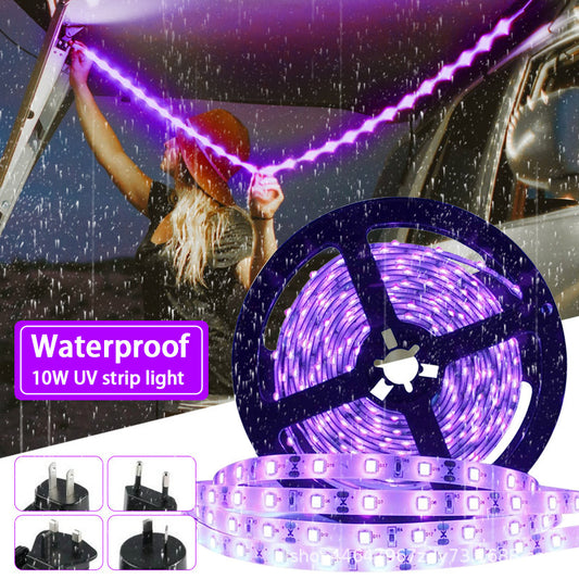 Purple Light Waterproof Light Belt Set Halloween Fluorescent Lamp