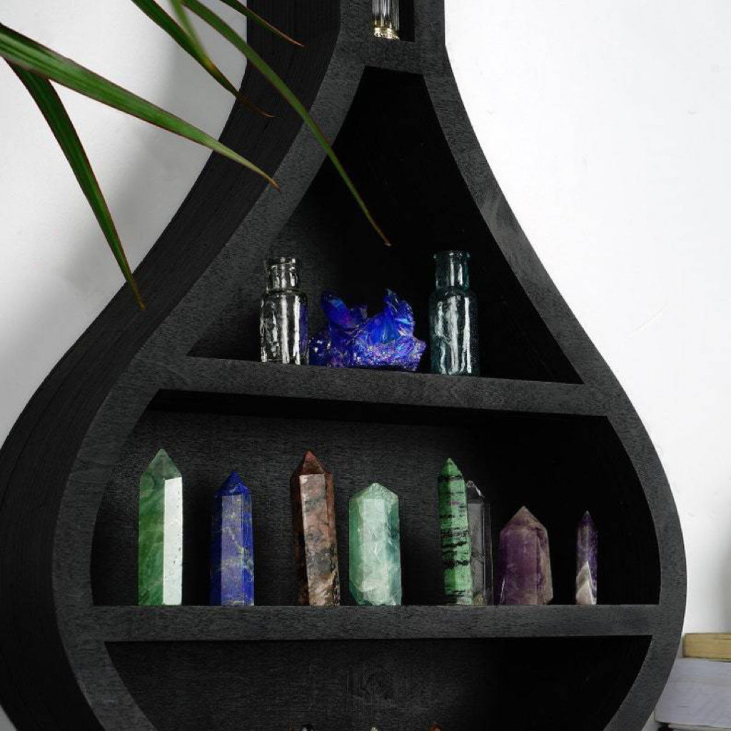 Wooden Shelf for Crystals and Mixtures