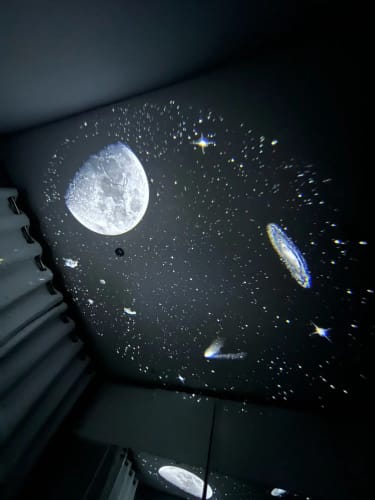 Galaxy Projector 360° Rotate Planetarium + White noise (remote+) Night Lamp