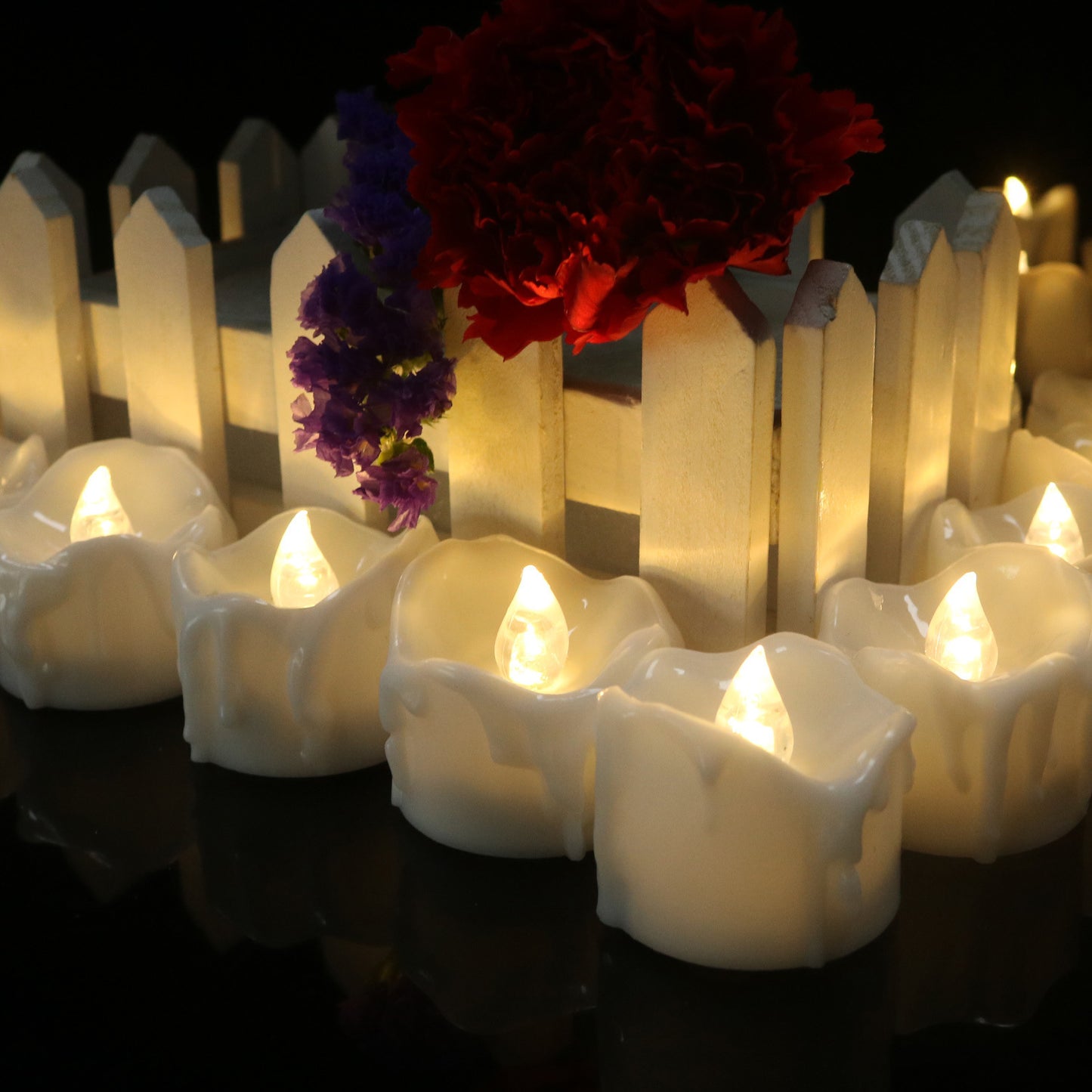 White Electronic LED candle