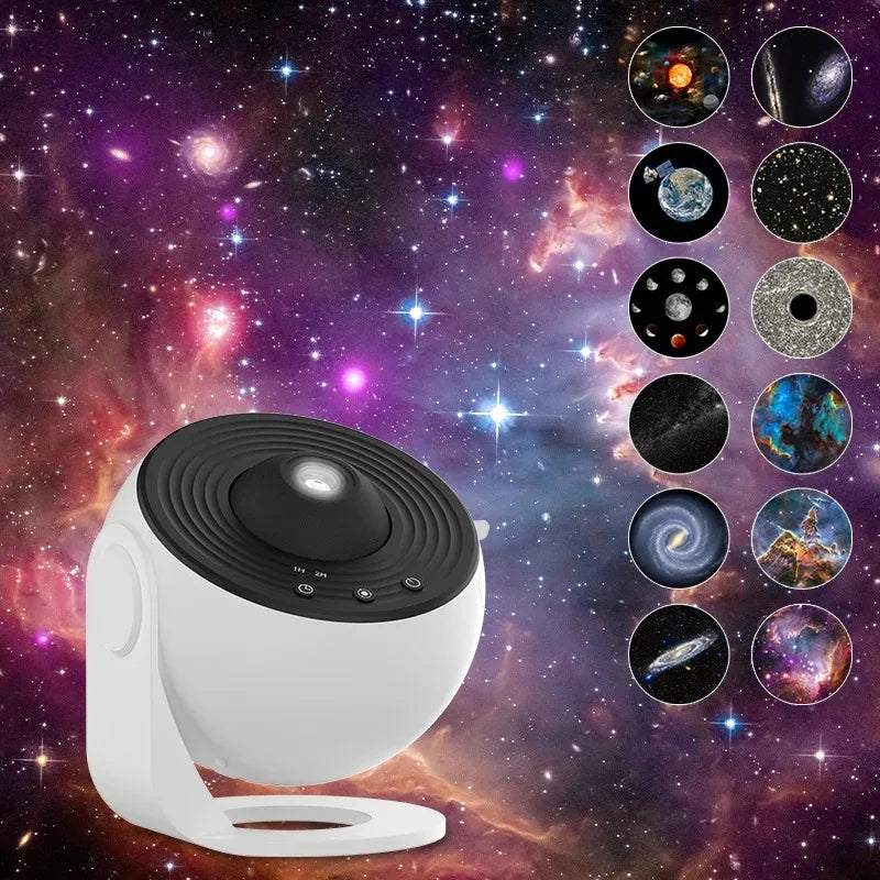 Galaxy Projector 360° Rotate Planetarium + White noise (remote+) Night Lamp