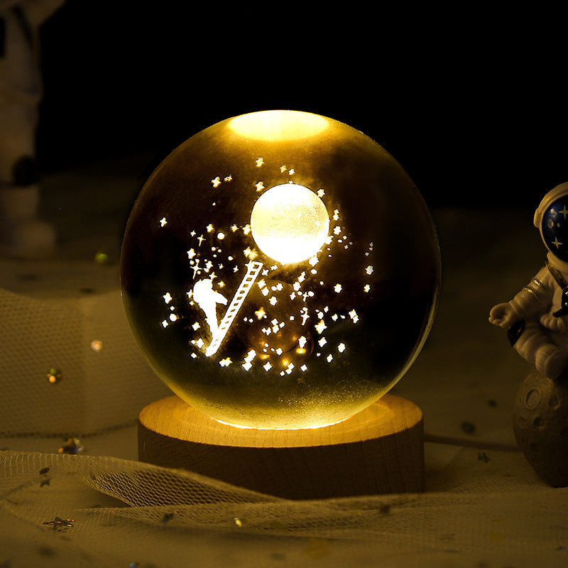 Luminous Moon Crystal Ball