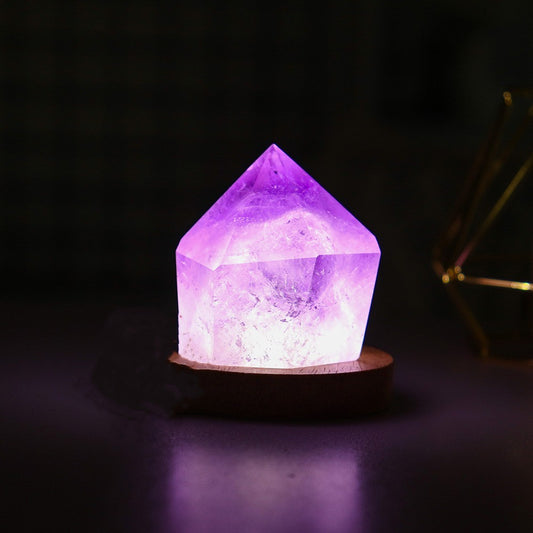 Amethyst Crystal Night Light